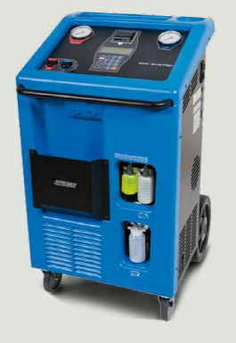 ECK truck with high volume components and positive pressure R134a charging pump.